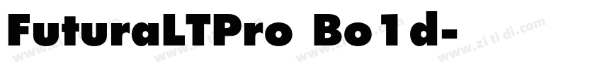 FuturaLTPro Bo1d字体转换